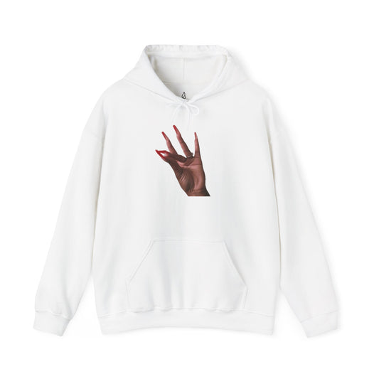 Chic Hand Gesture Hoodie, Trendy Unisex Sweatshirt, Casual Wear Gift, Street Style Fashion, Cozy Layer for Every Occasion